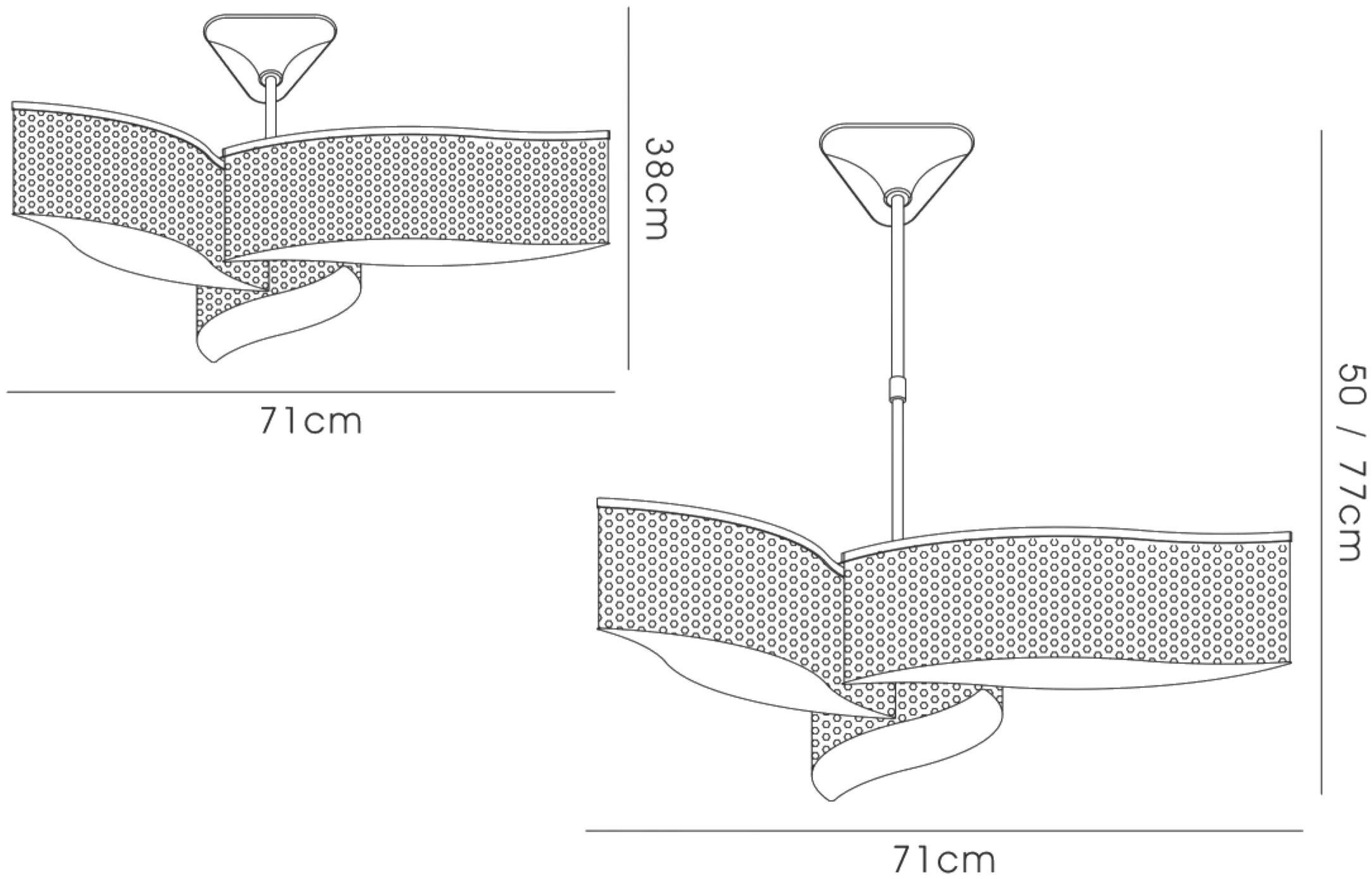 Fabio Crystal Ceiling Lights Diyas Multi Arm Crystal Fittings